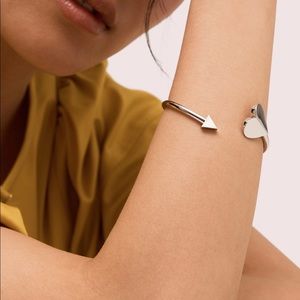 NWT Heritage Metal Kate Spade Flex Cuff Bracelet